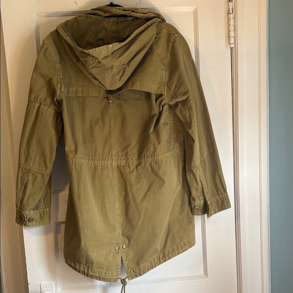 J Crew Olive Hooded Women's Jacket - Picture 2 of 5